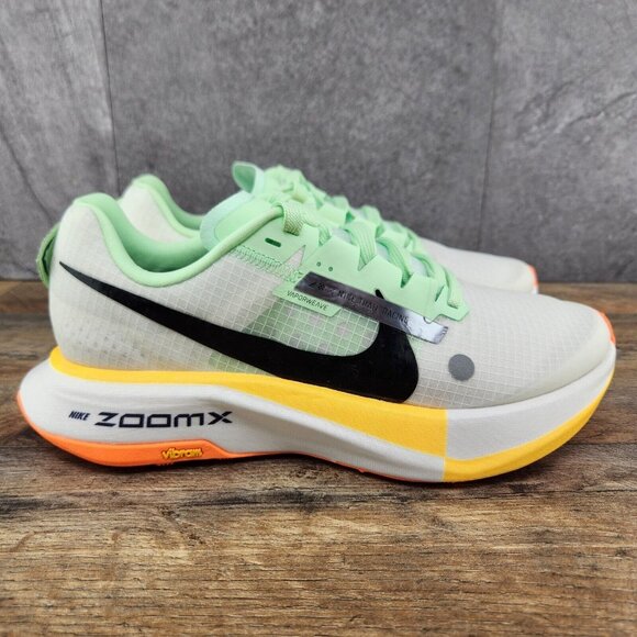 Nike ZoomX Ultrafly Trail Vibram Size 8.5 Womens Summit White Green Shoes $260
